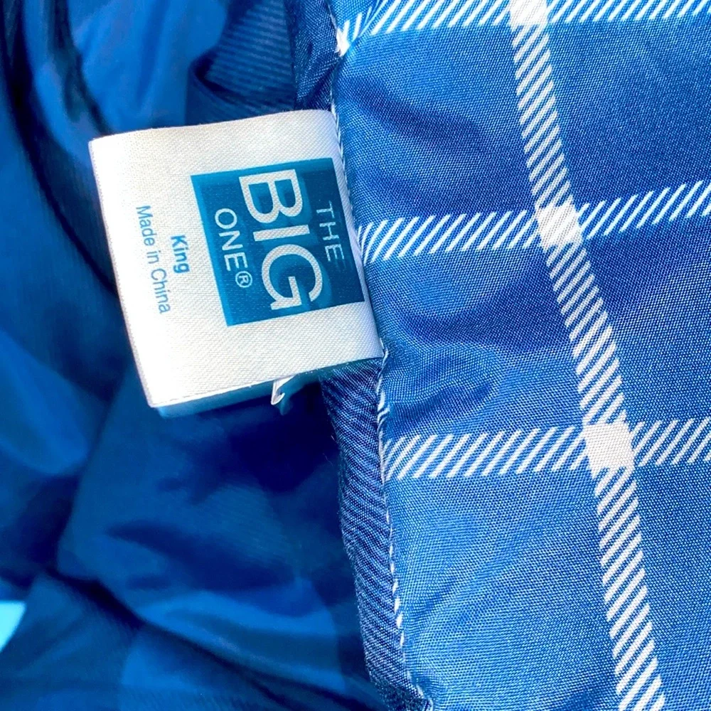 The Big One Down-Alternative‎ Reversible Comforter King Blue Checker
